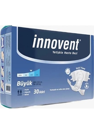 Innovent Belbantlı Yetişkin Hasta Bezi L 4 x 30'lu