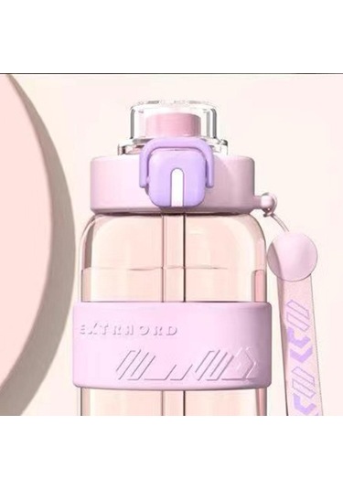 Suntek Spor Şişesi 27oz Kolay Temizlenebilir Pipetli Pembe