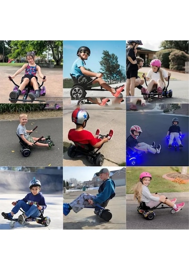 Citymate Elektrikli Kaykay Hoverboard Akıllı Denge 6.5 Inch + Hoverkart + Çanta Extrem Paket D12