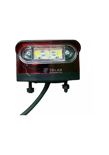 24v Plaka Lambası Ledli Tırsan Dorse Kırmızı