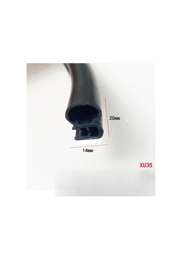 Gajeena Araba Kapısı Gömlekli P Tipi Neopren Lastik Zarfı - Yağmur Ve Toz Engelleme - 14mm Genişlik 20mm Yükseklik - 1 Metre