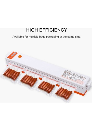 Pazly Ev Tipi Vakumlu Paketleme Makinesi, Kuru/nemli Gıda Koruma, 20 Adet 17-25cm Torba, Otomatik, Ab Prizi