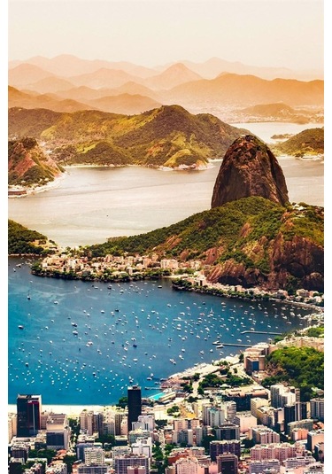 Brezilya Rio De Janeiro Temalı Oval Magnet