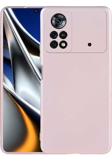 Xiaomi Poco X4 Pro 5g Kılıf Zore Premier Silikon Kapak Rose Gold
