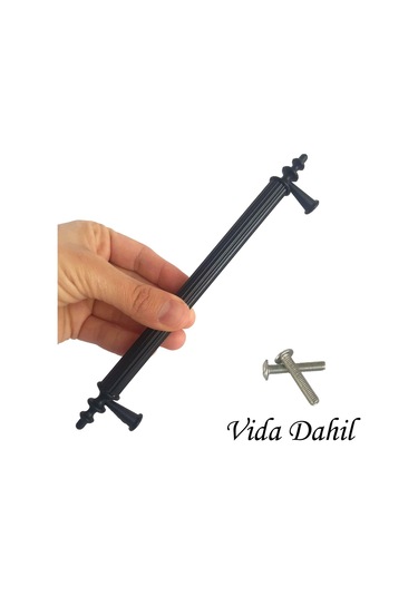 Erciyes Kulp Siyah 160 Mm Kulp Mobilya Mutfak Dolabı Çekmece Dolap Kapak Kulpu Kulbu Metal Kulpları