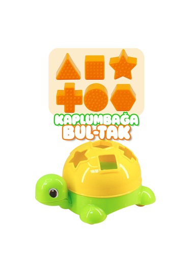 Bul-tak Oyunu Duyusal Kaplumbağa Zeka Eğitici Geometrik Şekiller Bulmaca Bebek Oyuncak 4159