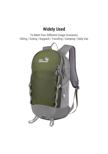 Skycity Dayanıklı Nylon Malzemeden Üretilmiş, 30l Büyük Kapasiteli, Ayarlanabilir Omuz Ve Göğüs Askılı, Trekking İçin Tasarım Çanta Sarı