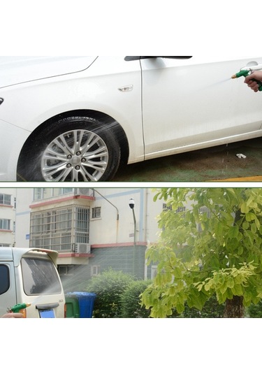 Sones 20 M Yüksek Basınçlı Bahçe Araba Hortumu Püskürtme Yıkama Suyu Tabancası