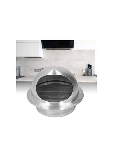 Kangvka Stainless Steel 304 Dış Ventilasyon Kapağı 160mm Yağmur Ve Rüzgar Engeli Duvar Fan Soğutucu Çıkış Kapaklığı