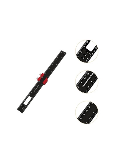 Suntek Ahşap İşleme Cep Cetveli Inç Ve Metrik Profesyonel 30-santim