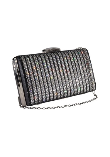 Cam Taşlı Siyah Abiye Çanta. Siyah Abiye Çanta. Kadın Taşlı Siyah Abiye Çanta. Gece Çantası. Siyah