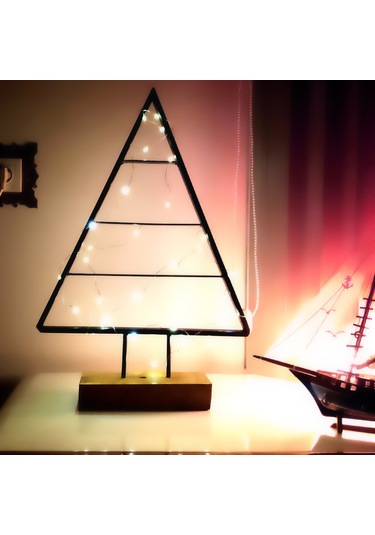 Yılbaşı Çam Ağacı Işıklı Ledli Metal Yeni Nesil