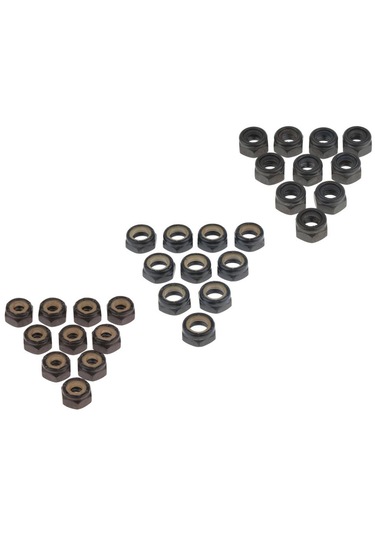 Homyl Kaykay Longboard Kamyon Için 10 Adet 5/8/10mm Fındık M5 Siyah Çok Renkli