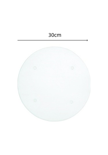 Primepickings Şeffaf Akrilik Yuvarlak Kesme Tahtası, 30x30x0.3cm, Kaymaz Mat, Kullanışlı Yuvarlak Kesim Diğer