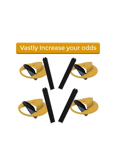 Yeniden Kullanılabilir Plastik Akıllı Fare Kapanı Sarı