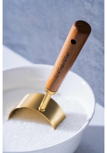 Dose Çelik Ölçü Kaşığı - 60 Ml Gold