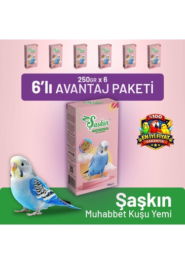 Şaşkın Muhabbet Kuşu Yemi 250 G - 6 Adet 250 G