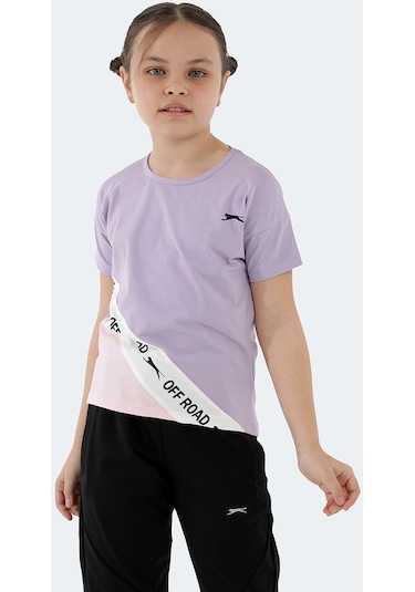 Slazenger PINA Çocuk  Lila Tişört