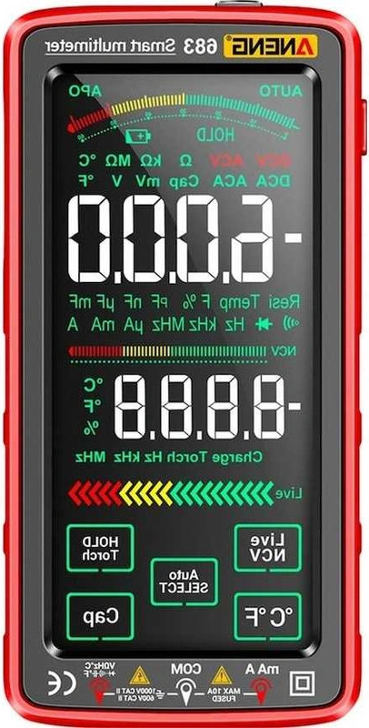 Tongxida Aneng 683 Dokunmatik Ncv İndüksiyon Multimetre - Yüksek Hassasiyetli Akıl Aralığı Yanma Ölçüm Cihazı