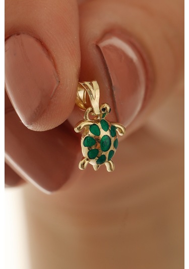 14 Ayar Altın Kaplumbağa Kolye Ucu