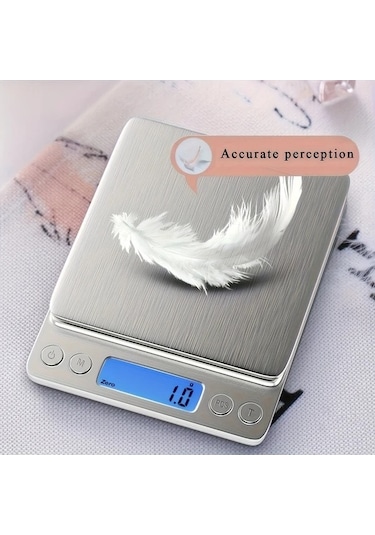 Fastbuy Kolzp Dijital Mutfak Terazisi 2000g, 0.1g Hassasiyet, Kompakt Tasarım, Mutfak Ve Yemek Hazırlama İçin İdeal -