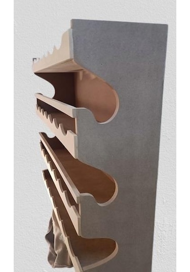 Hobi Dekoratif Rafterek Dolap Cnc Kesim Ahşap Mdf Ham Model El Yapım