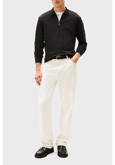 Tommy Hilfiger Erkek Polo Yaka Sweat Mw0mw40302 Bds Siyah Siyah Tommy Hilfiger Erkek Polo Yaka Sweat Mw0mw40302 Bds Siyah Siyah