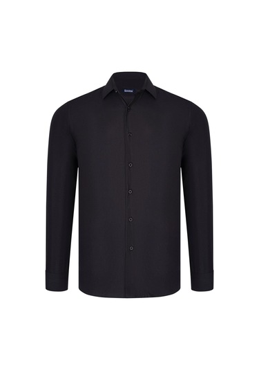 İkili Set G726 Dewberry Erkek Gömlek-siyah-bordo Siyah-bordo