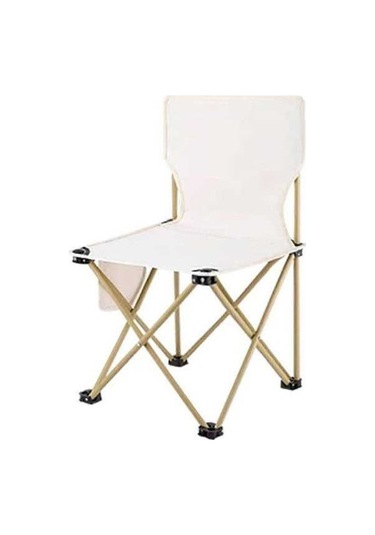 Bloomnest Krem Beyaz Katlanır Kamp Sandalyesi A1146 Altın-siyah - Taşınabilir, Rahat, Çok İşlevli Altın - Siyah