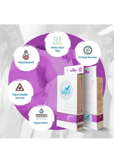 Kolped Koltuk Altı Pedi Ter Emici Yapraklar 84 Adet (6 Kutu)