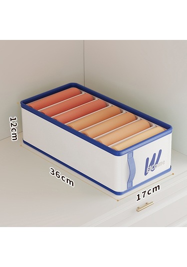 Cbtx Küçük 7 Bölmeli Neme Dayanıklı Elbise Düzenleyici Pe+pp Gardırop Saklama Kutusu Turuncu