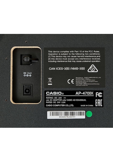 Casio Ap-470 Dijital Piyano Mat Siyah