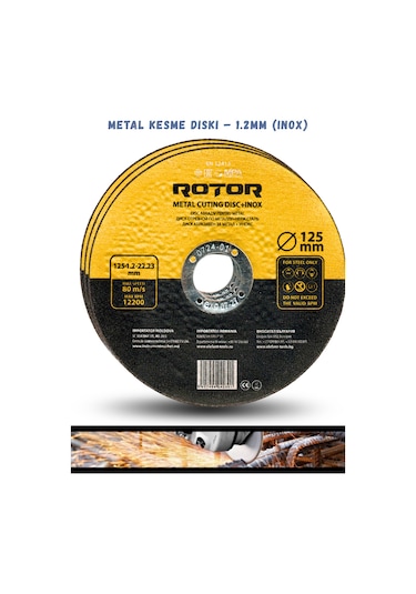 6'li Disk Seti 125x22,23 Metal+seramik+ahşap Set 6 Parça