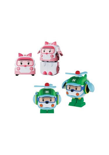Polı Mrt-674 Robocar Poli Mini Transforming Kasabanın Kurtarma Araçları 4lü Set