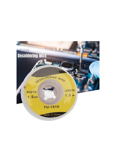 Lehim Sökme Teli 1.5m 1.5mm Bga Lehim Fitili Örgü Sökücü