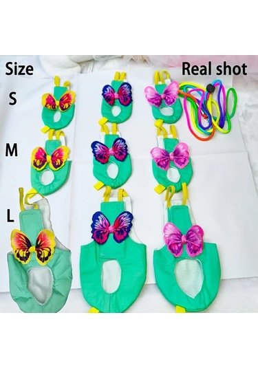 Willowhaven S M L Kuş Uçuş Tulumu Yıkanabilir Ayarlanabilir Polyester Evcil Hayvan Kıyafeti