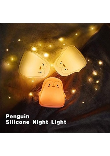 Metabagua Hayvan Gece Lambas , Sevimli Penguen Karikatür Led Gece Lambas , Silikon Ta Nabilir Usb Arjl Ocuklar I İn Gece Lambas Yatak Odas Oturma Odas Pembe F4a3d5 Beyaz