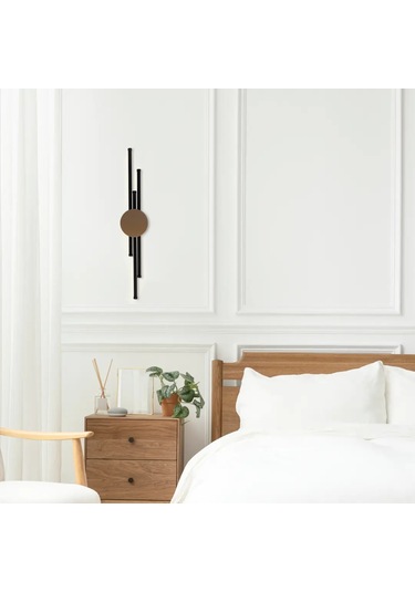 Voxlamp Badge Iı Led Duvar Aplik 70 Cm Siyah Gold