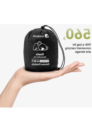 Pazly Yumuşak Nefes Alabilir Uyku Tulumu İçliği - Hafif Gri, Uzun Ömürlü, Taşınabilir Gri