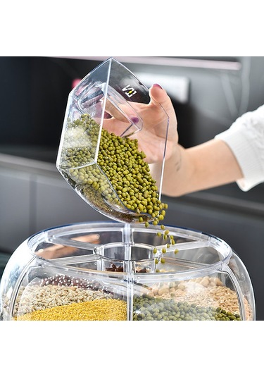 Gıda Organizeri 6 Bölmeli Mutfak Düzenleyicisi