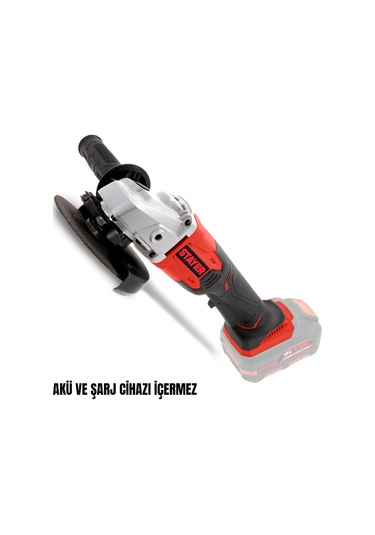 Stayer AGRL20 Akülü  115 MM 18 V Li-ion 4.0AH/5.0AH/6.0AH Akü Ve Şarj Aleti Hariç Avuç Taşlama