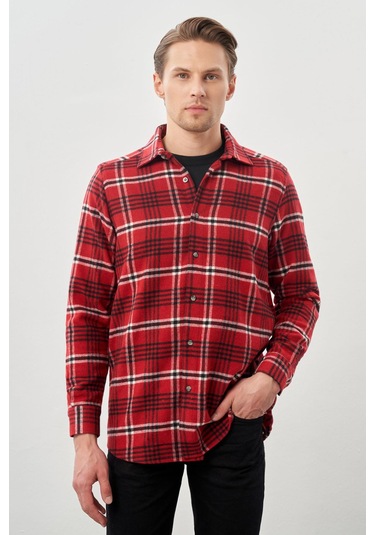Açık Kırmızı Yünlü Ekose Desen Yumuşak Yaka Cepsiz Uzun Kol Casual Comfort Fit Gömlek 1004245227 Açık Kırmızı Açık Kırmızı Yünlü Ekose Desen Yumuşak Yaka Cepsiz Uzun Kol Casual Comfort Fit Gömlek 1004245227 Açık Kırmızı