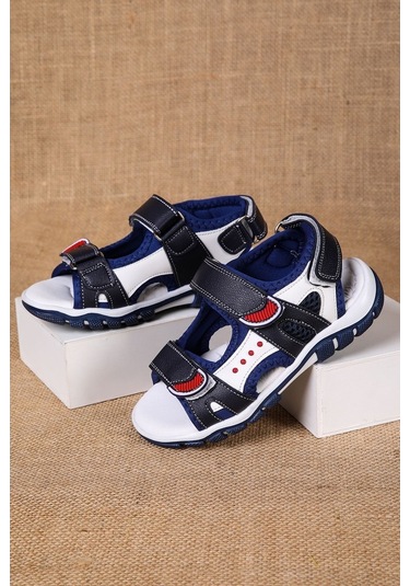 Gimer - Önü Açık Çocuk Sandalet - Brcn060301G03Fpg Beyaz