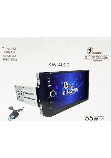 Kıngwın İnce Kasa Ayarlanabilir Double Teyp Hd 7 İnc+kamera