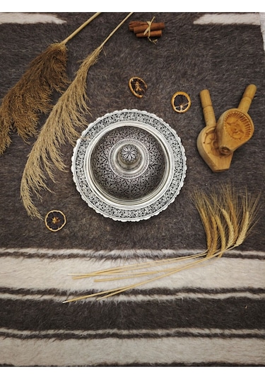 Modabakir Özel Işlemeli Bakır Dekorasyon Sahan