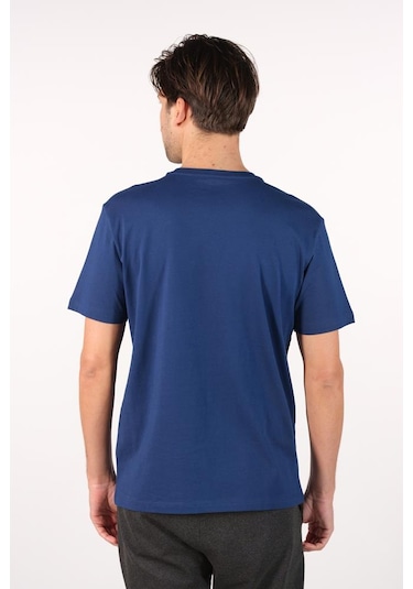 Arma Erkek Büyük Beden Bisiklet Yaka Tişört Y22374868501 İndigo