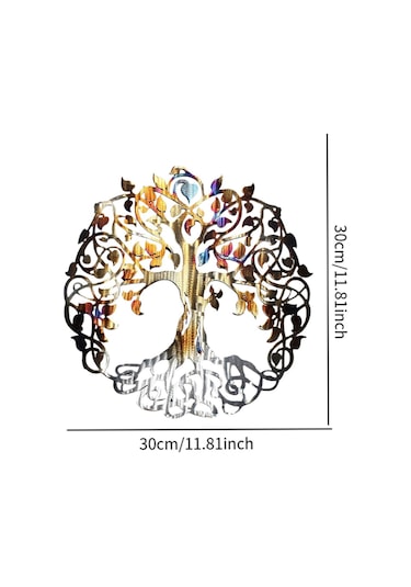 Suntek Yaşam Ağacı Duvar Dekoru Aile Plakası Oturma Odası 30cmx30cm