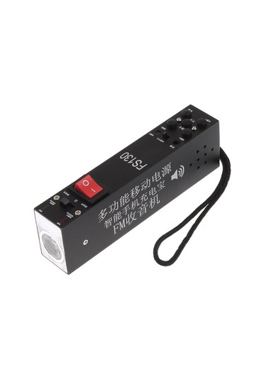 Teltree 3'ü 1 Arada Taşınabilir Şarj Cihazı, Fener Ve Fm Radyo - Dış Mekan Ve Seyahat İçin Uygun, Akıllı Telefon Şarj Edici