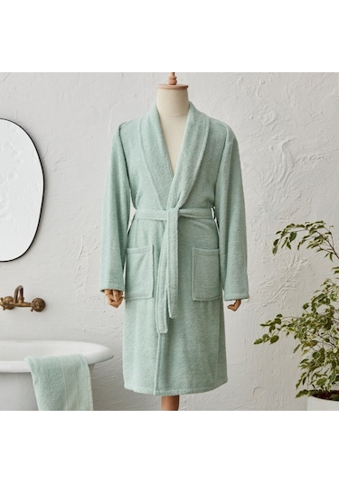 Karaca Home Lottie %100 Pamuk Bornoz L/XL Yeşil