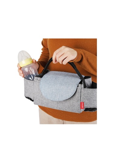 Jialan Bebek Bezi Çantası Bebek Süt Şişesi Yalıtım Çantaları Gri